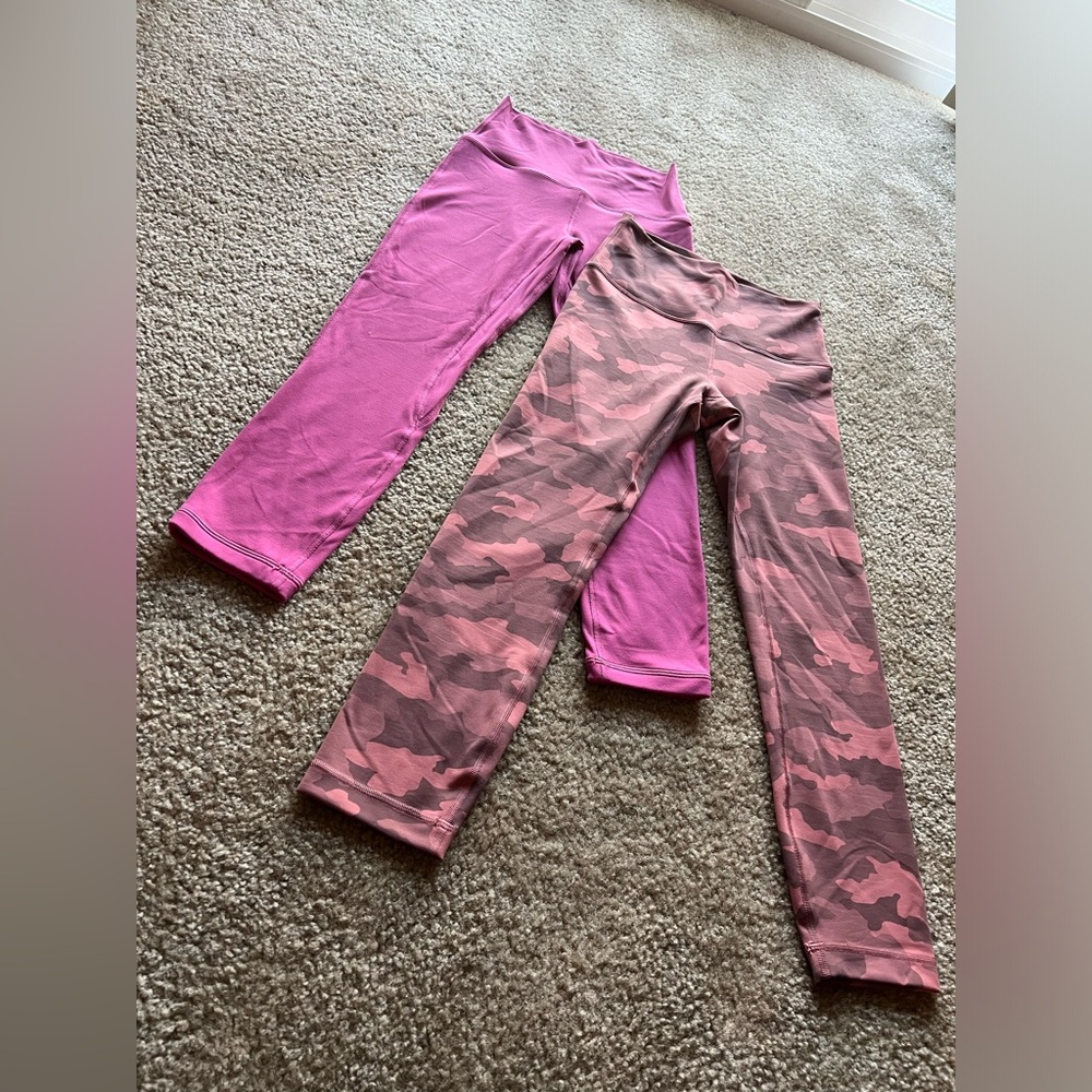 Lululemon Align pink bundle! 25” size 6